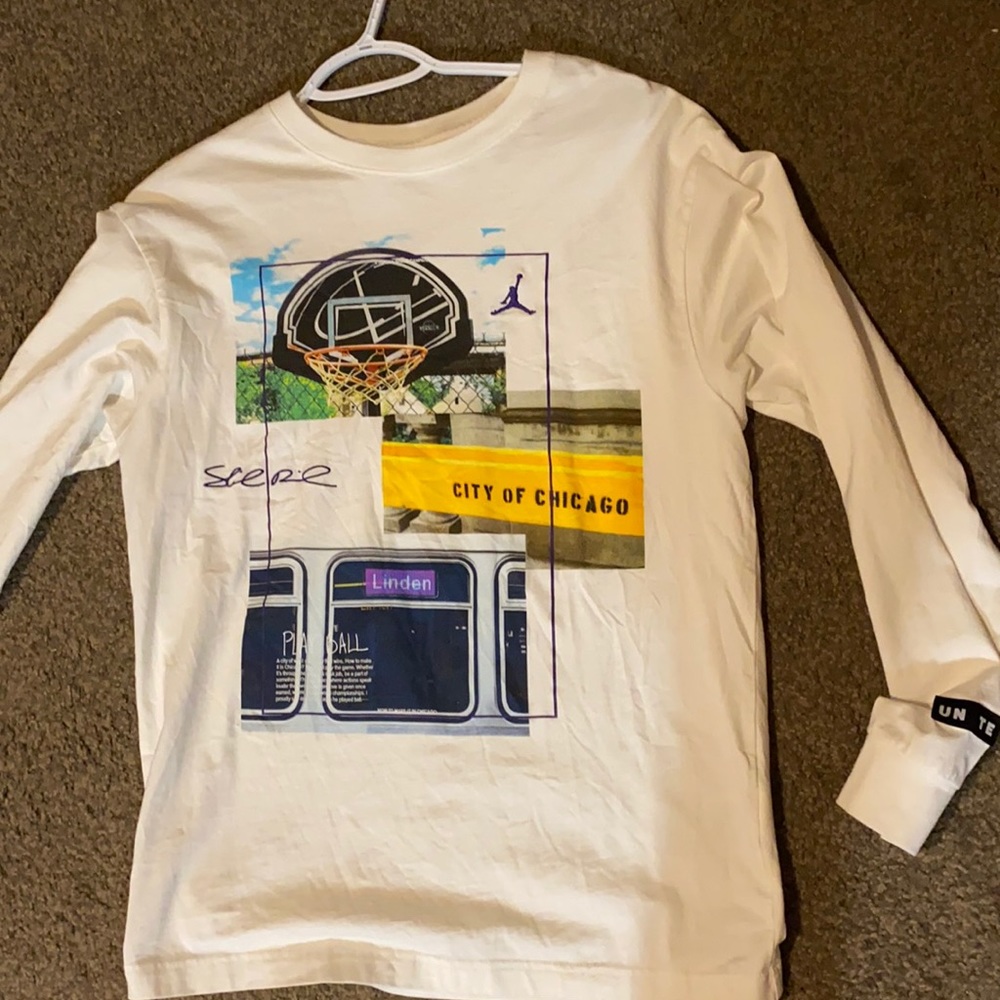 Jodan white long sleeve